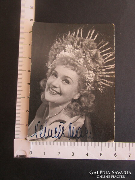 1954 photo signed by Marika Németh operetta eternal prima donna szárálynő sylvia dir.: Miklós Szinetár