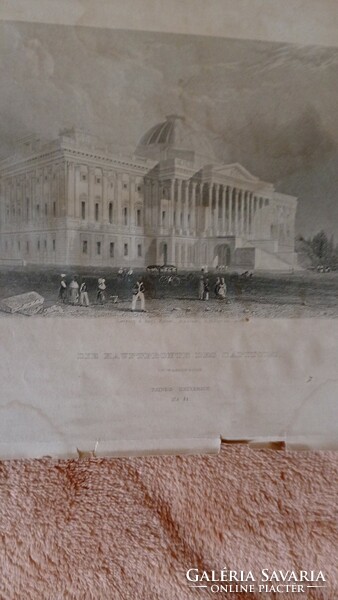 Amerikai Fehér Ház 1800-as években grafika