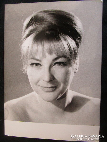 Ilona Kállay, actress, artist, marked Eastern Éva photo photo collectors 17.50 cm