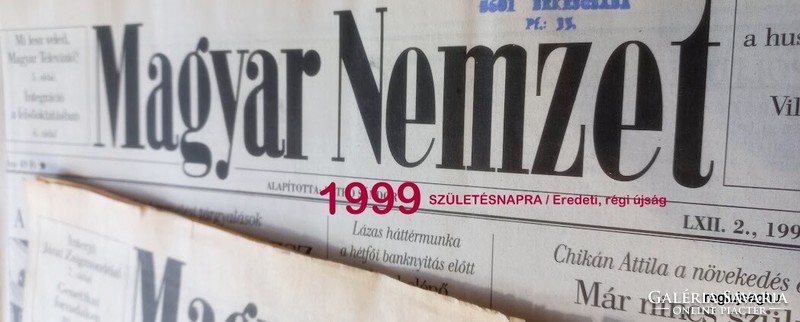 1999 január 12  /  Magyar Nemzet  /  Ssz.:  23232