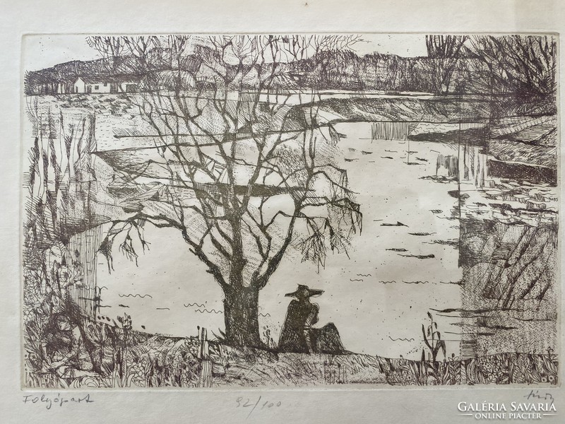 Mária Thury: on the river bank