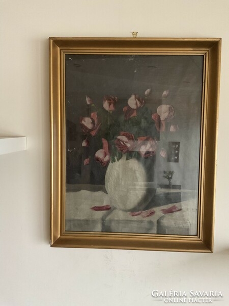 Ismeretlen festő / Rózsacsokor vázában
