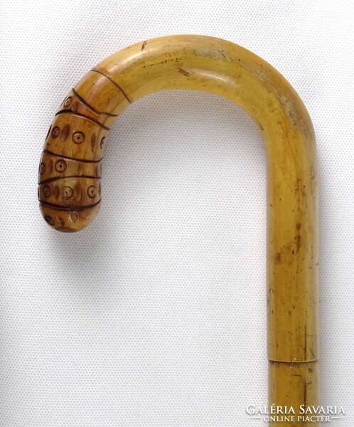 1K759 antique curved walking stick walking stick 91 cm
