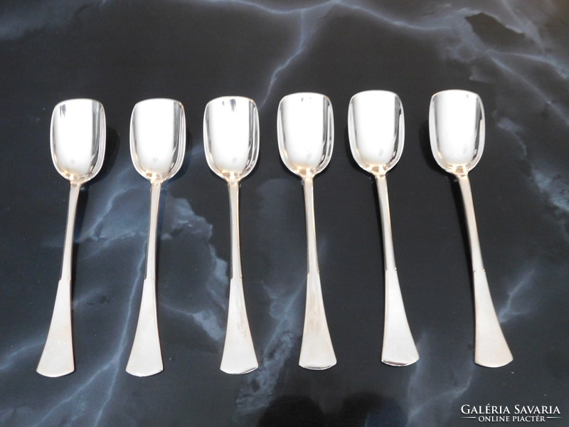 Silver set of 6 ice cream spoons 192 gr 14.5 Cm