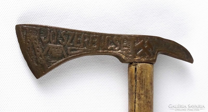 1K718 Tatabányai bronzfejű fokos bányászfokos 83 cm