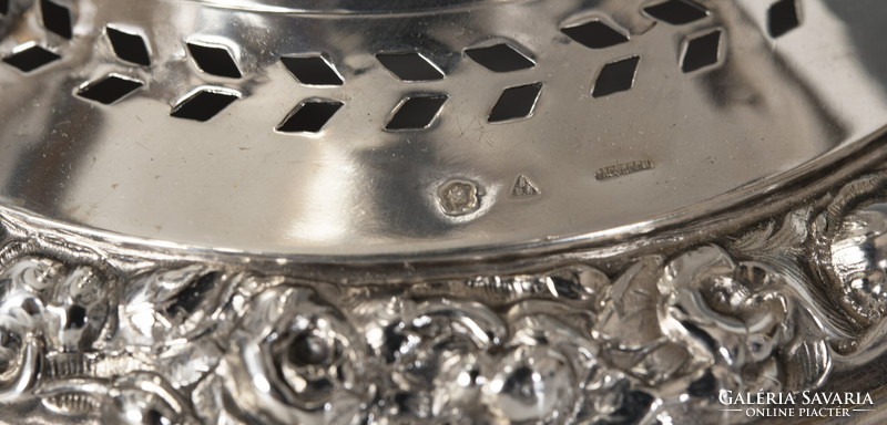 Silver openwork basket tray (gy)