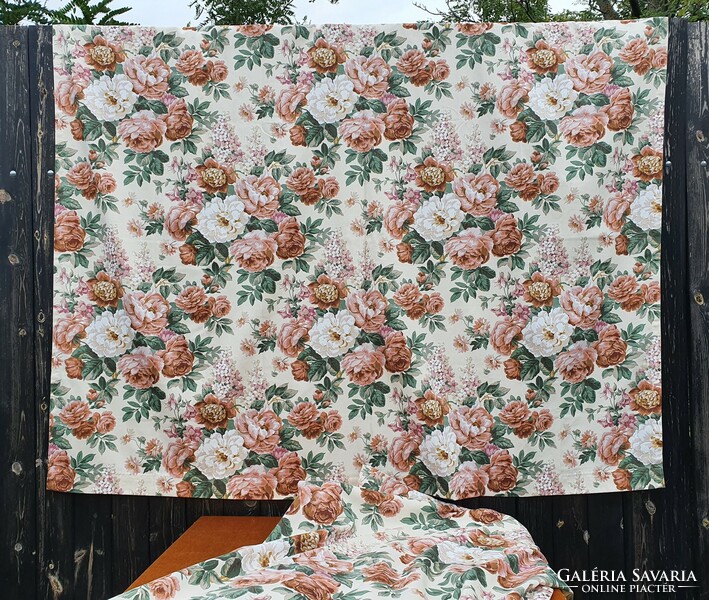 Nostalgic rose pattern flower bouquet English blackout curtains 2 curtains 135x165cm/pc