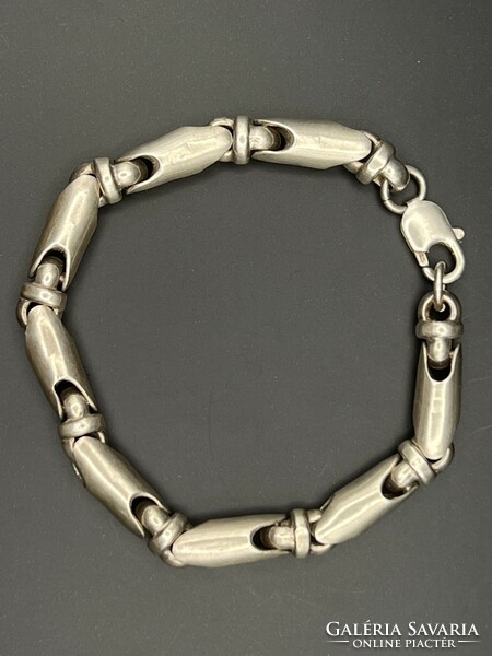 Sauro style silver bracelet