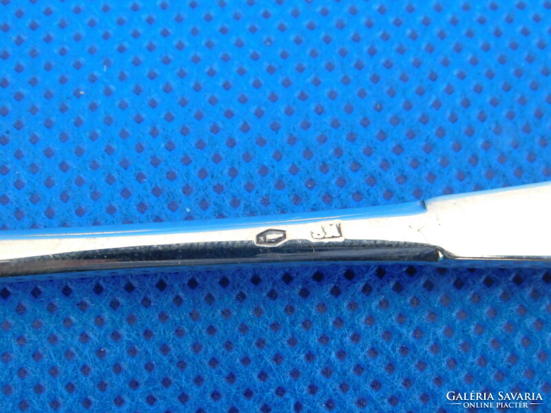 Ezüst 6sz krémbrülés  kanál garnitúra 147 gr  14 cm