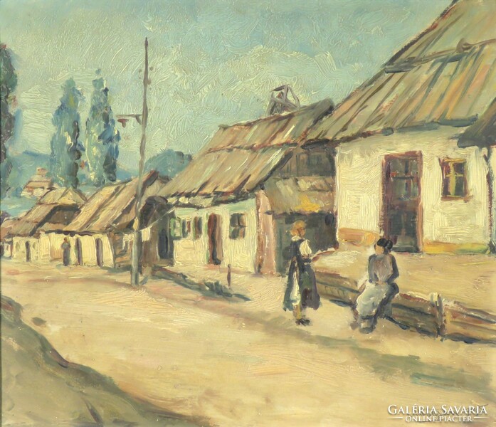 Mescsan marked: village street 1935