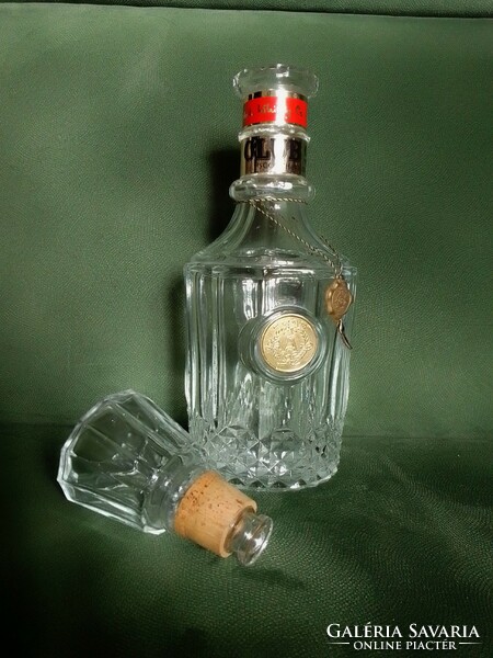 Régi retro Club99 whiskey üveg, üvegdugóval, pecséttel, címkékkel, első magyar whisky, gyűjtői