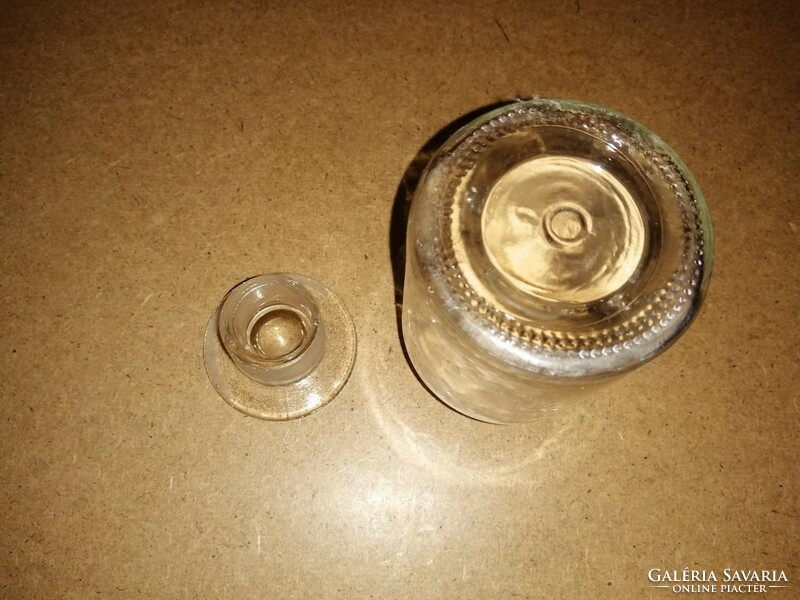 Régi üveg dugós üveg patika gyógyszertári gyógyszeres palack (14/d)