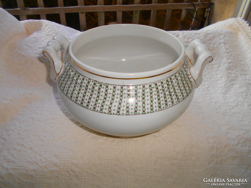 Antique coma bowl mz. -Thick, heavy porcelain