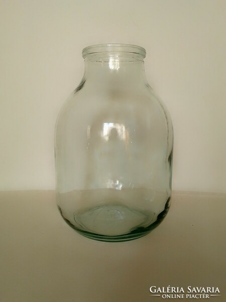 Large, thick-walled, greenish tinted canning jar, also suitable for a 2.5-3 liter florarium