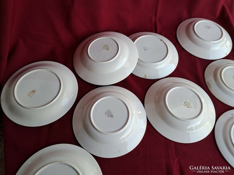 Granite plain white plates, flat plate, deep plate, cake tableware, peaceful