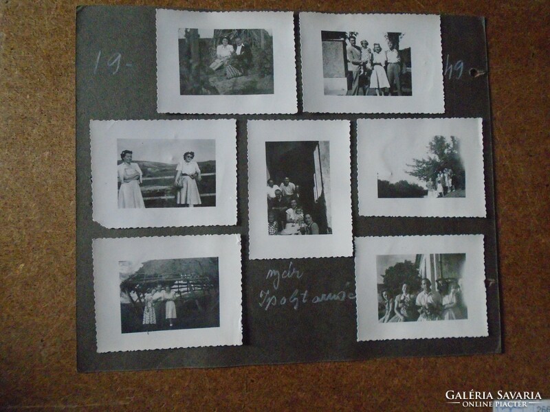 ZA162.4    - 10 db régi fotó    - IPOLYTARNÓC  1949  nyara - 1948  Balaton tél - 2 fotó