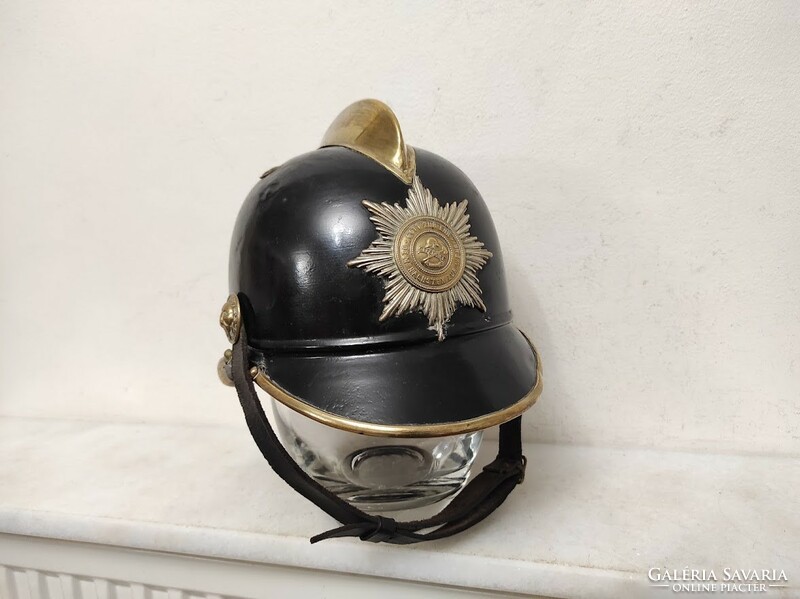 Antique German firefighter suit equipment helmet feuerwehrhelme tool 939 6061