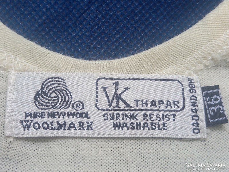 Woolmark wool long-horn ski underwear, thermal underwear (size 36), long-sleeved polo