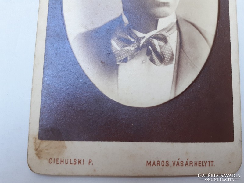 Antik férfi fotó Ciehulski Péter Marosvásárhely régi műtermi fénykép