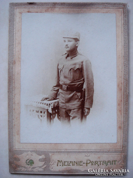 Antique photo 1916 soldier old man photo