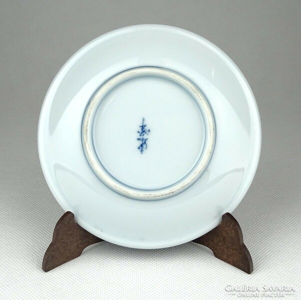 1B152 Antik jelzett japán porcelán tányér 12 cm 1800-as évek.