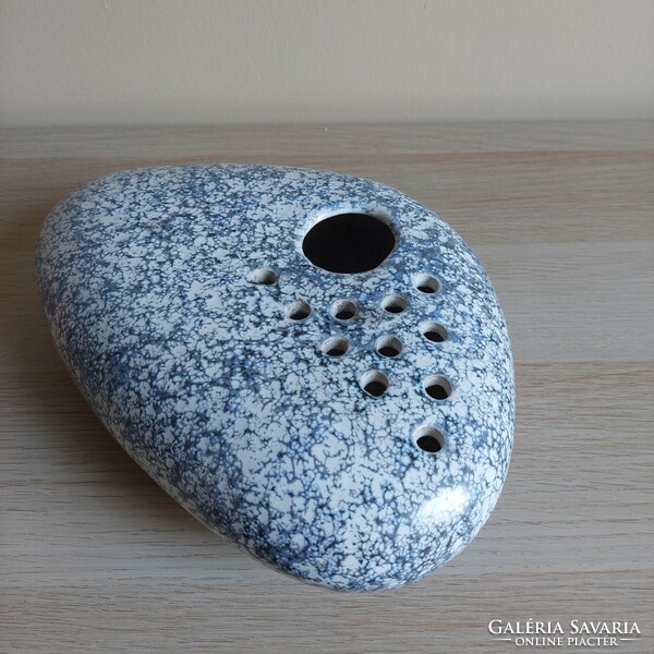 Mid century retro ceramic pebble vase ikebana