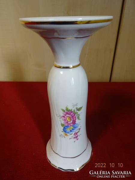 Holóháza porcelain vase, blue and pink flowers. He has! Jokai.