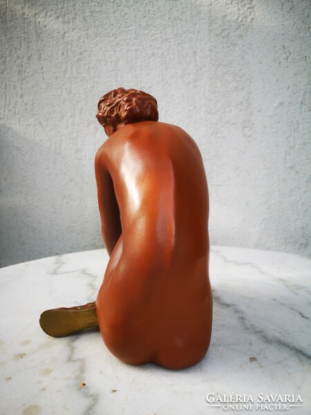 Beautiful art deco nude lady ceramic marked Austria