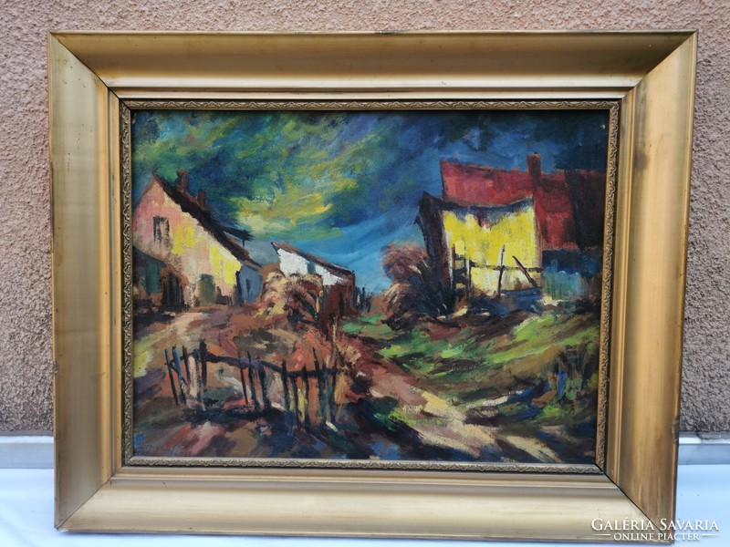 Good quality farm painting - signed with beautiful bright colors! (2.)