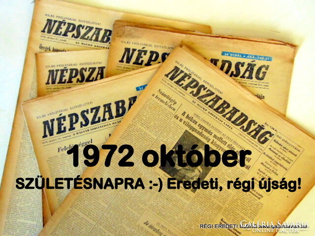 1972 október 5  /  NÉPSZABADSÁG  /  Ssz.:  11365
