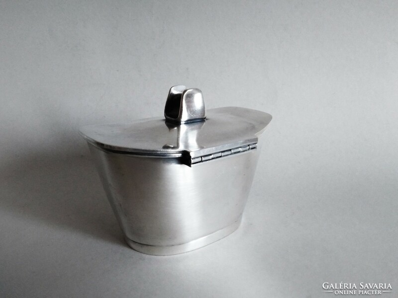 Wmf wilhelm wagenfeld bauhaus silver-plated sugar bowl 1964