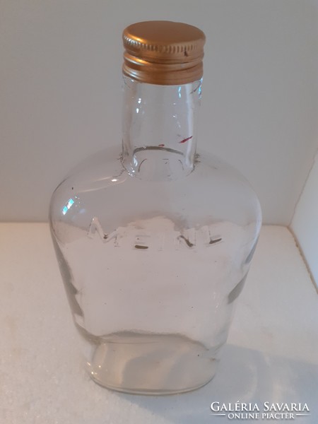 Régi palack MEINL feliratos likőrös üveg