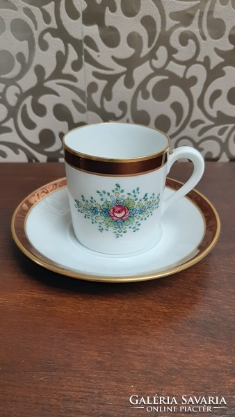 4387 Hand-painted mocha cup with bottom (m. Marr basel) collector's item
