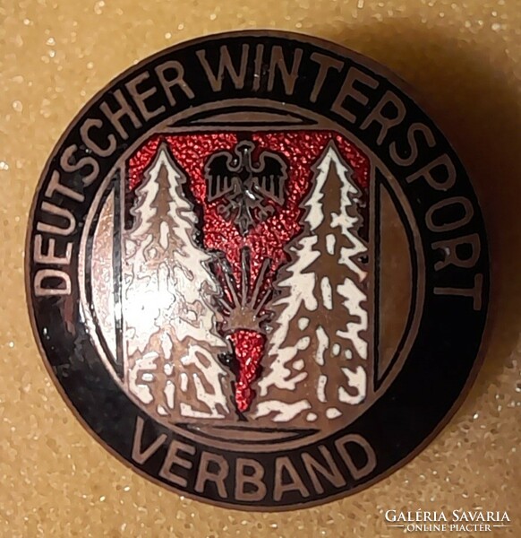 German winter sports association, enamel badge, badge. There is mail!!!