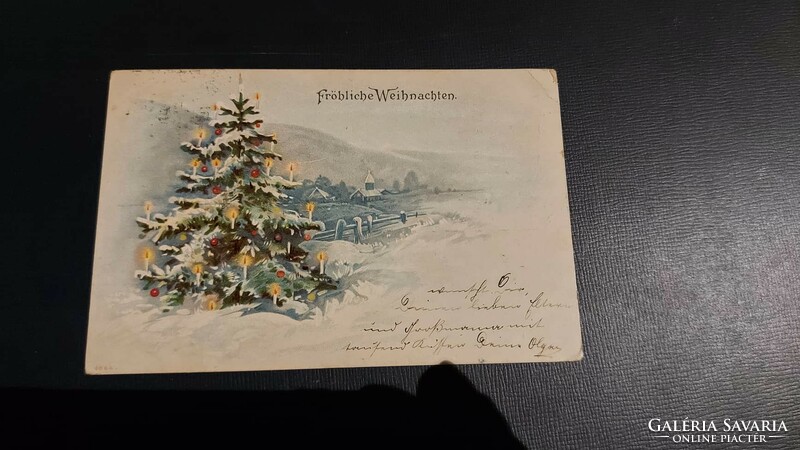 1900. Ausztria Karácsonyi képeslap