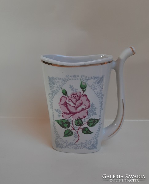 4284 - Drinking glass with rose pattern
