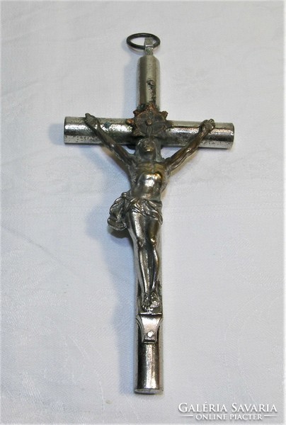 Chrome-plated copper crucifix, body, cross