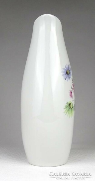 1K846 Hollóházi füles porcelán váza 21 cm