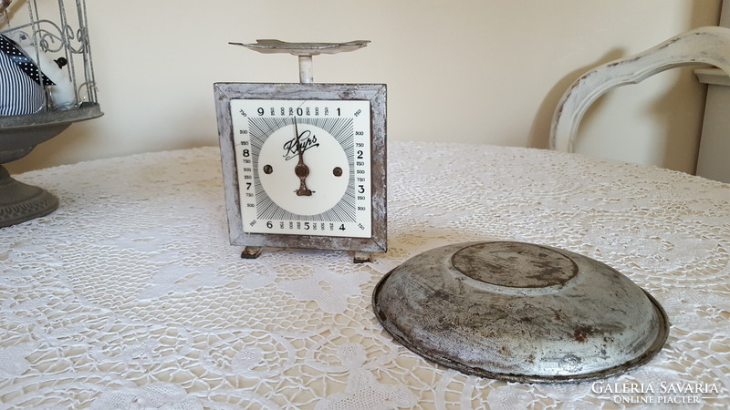 Extremely rare, antique Krups porcelain clock scale with dial