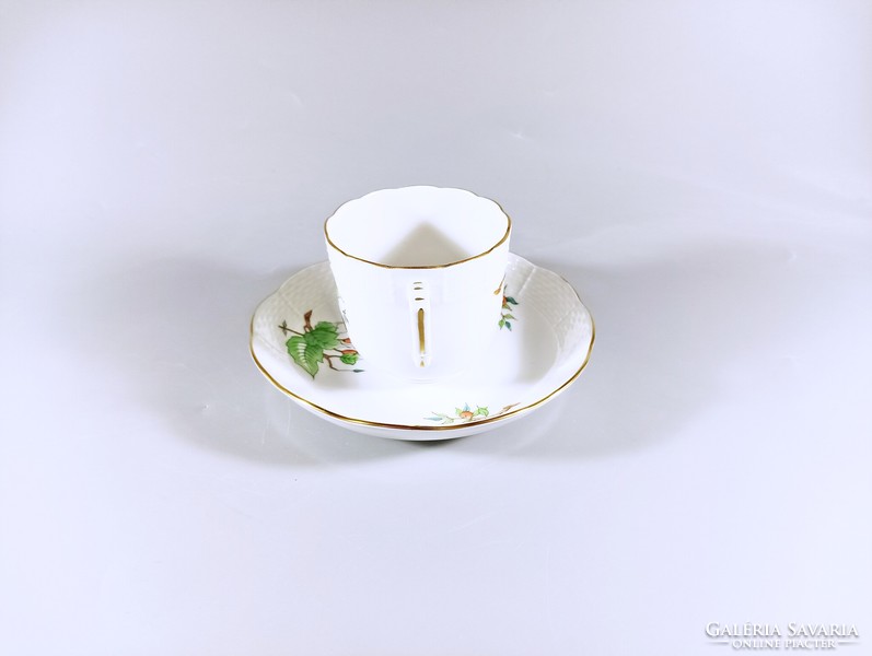 Herend, rosehip pattern coffee set for 6 people, perfect! (J338)