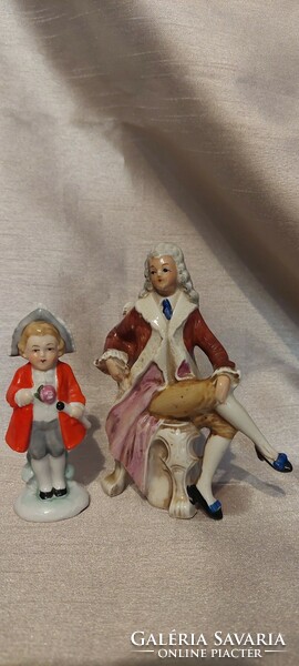 A very old charming pair of German baroque porcelain!