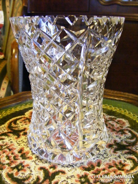 A special, giftable, larger, flawless, old crystal vase