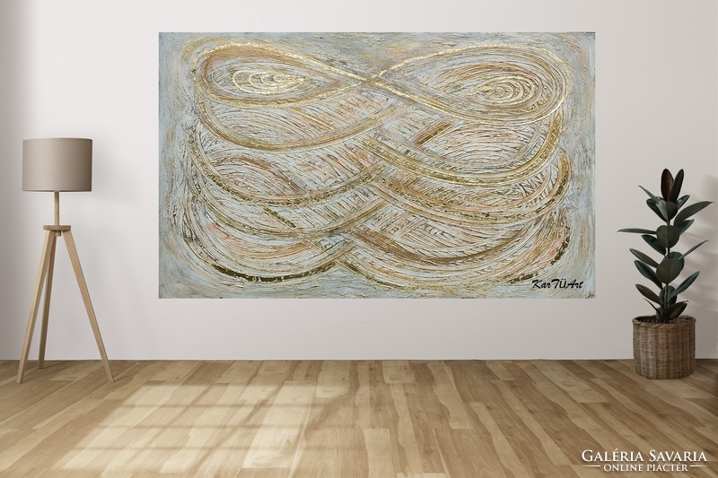 KarTü Art - Infinity / Végtelenség 129x82,5 cm akril festmény