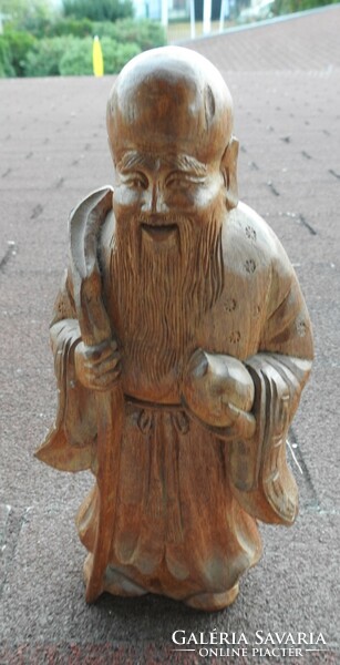Eastern sage - wooden statue