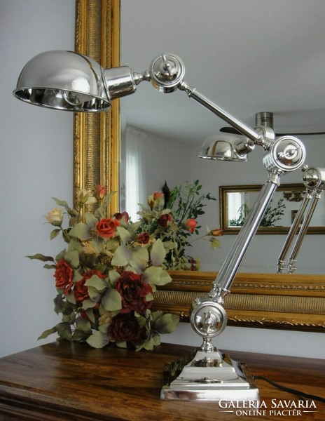 Chrome table lamp