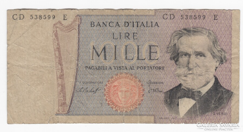 1000 Líra 1969 - Mille Lire G Verdi