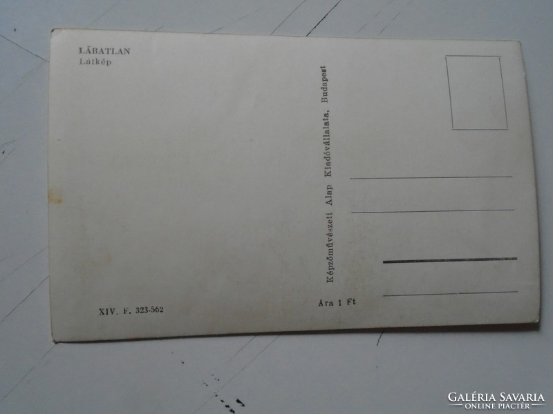 D191172 old postcard - legless 1956