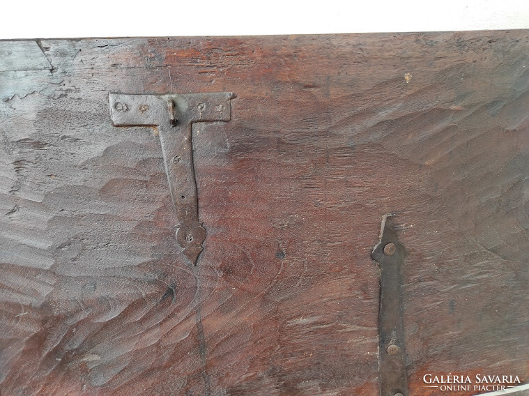 Antik reneszánsz láda bútor keményfa kétfejű sas 18. század nehéz 961 6105