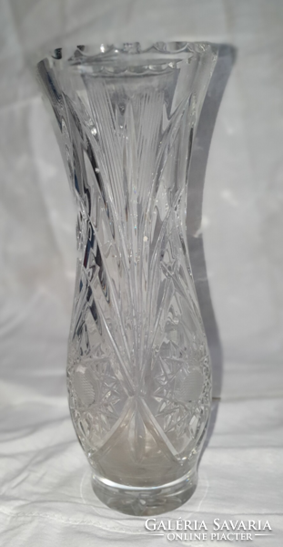 Crystal vase 25.5 cm