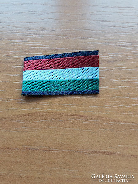 Mh national flag ribbon sew-on blue border 3.5 x 2 cm #